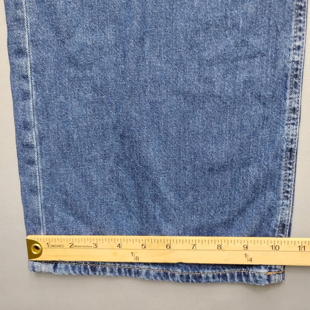Aeropostale Aero Baggy Wide Leg Jeans Womens 8 Short Medium Wash Blue Denim - Picture 4 of 8